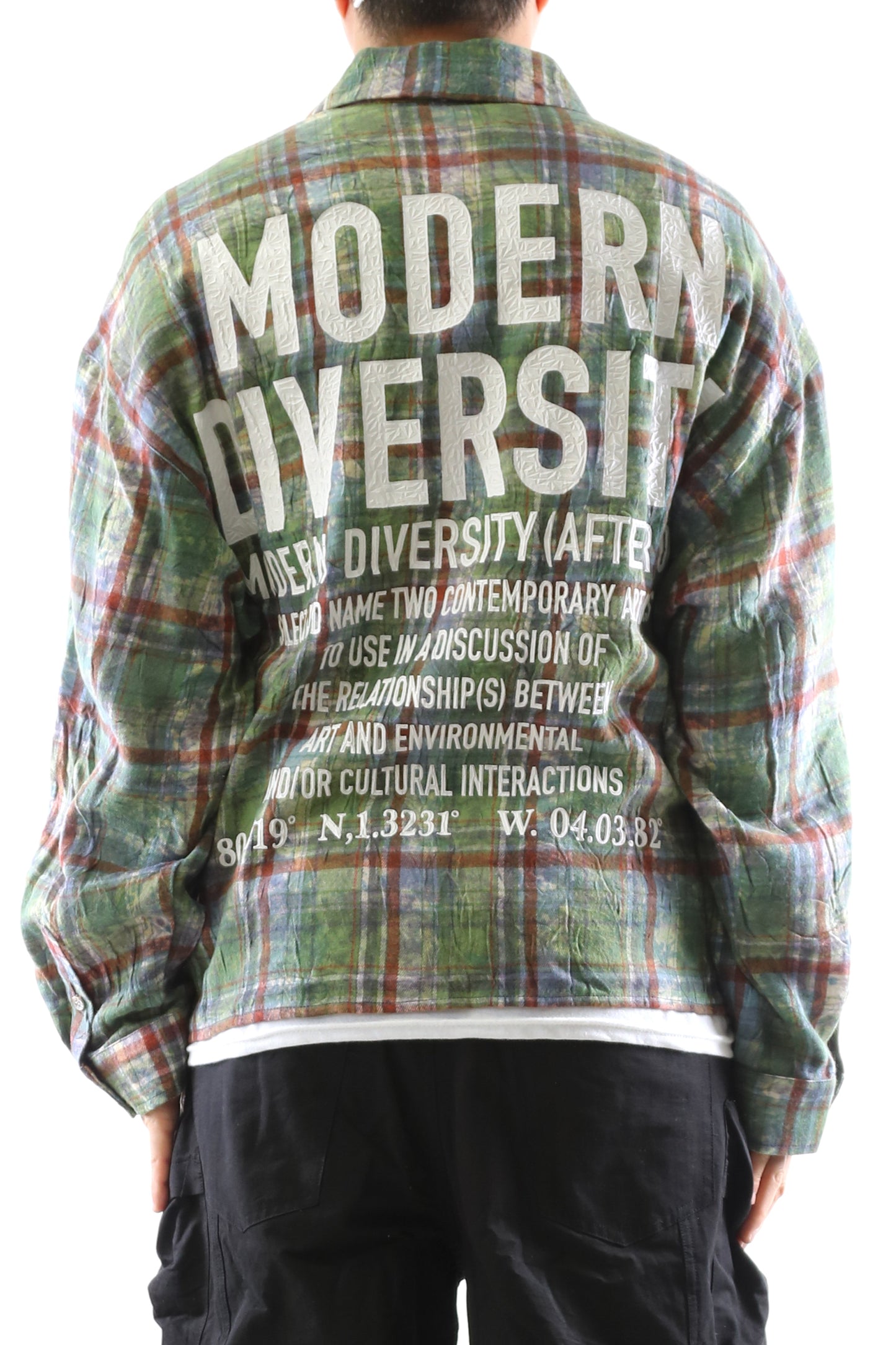 Long Sleeve Washed Flannel Crop Top Button Down Shirt