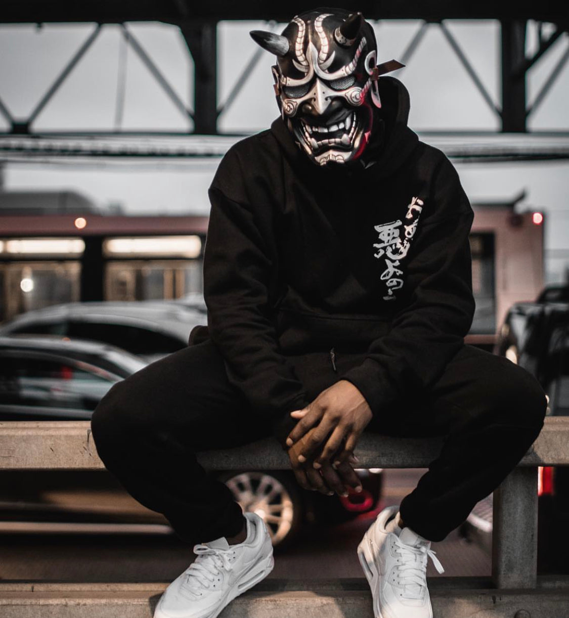 Japanese Rid Evil Hoodie | Black
