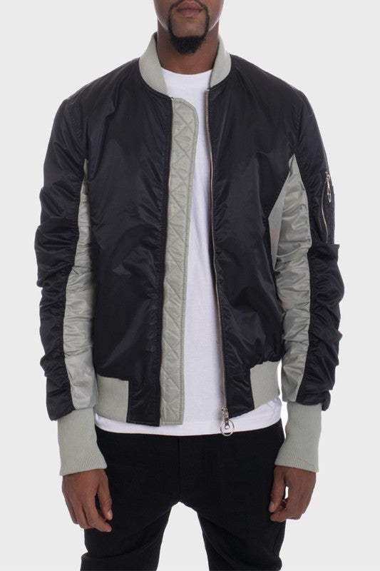 Two Tone Bomber Jacket