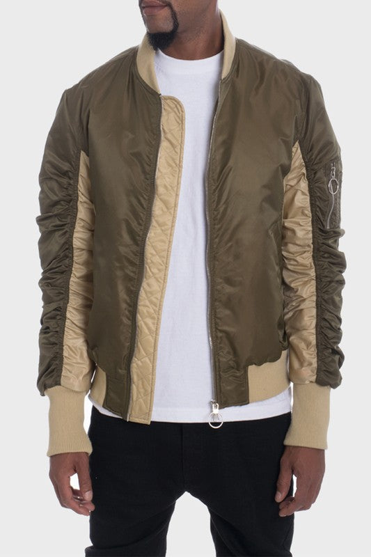 Two Tone Bomber Jacket