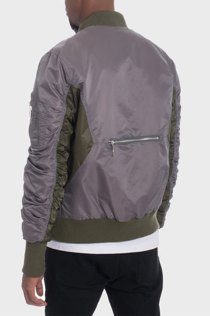 Two Tone Bomber Jacket