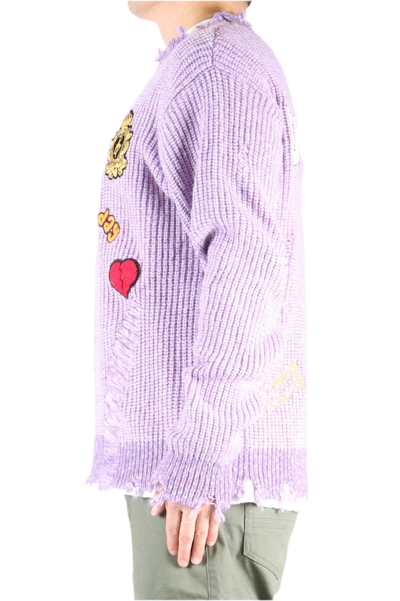 Rodri Heavy Gauge Ripped Knit Sweater