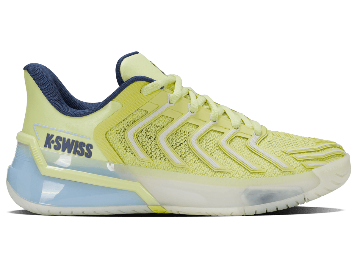 K-Swiss Women's Ultrashot 4 Court Shoes – Luminary Green/Blanc de Blanc/Ballad Blue