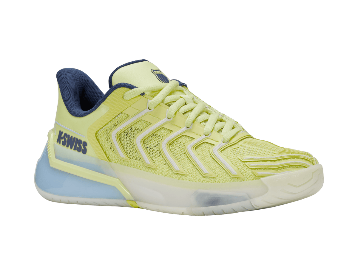 K-Swiss Women's Ultrashot 4 Court Shoes – Luminary Green/Blanc de Blanc/Ballad Blue