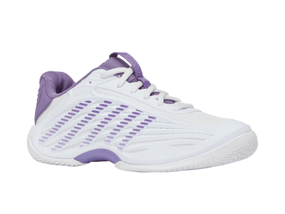 K-Swiss Women's Hypercourt Express 3 Tennis Shoes – White/Purple Haze/Lunar Rock