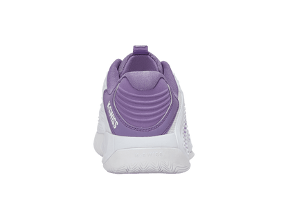 K-Swiss Women's Hypercourt Express 3 Tennis Shoes – White/Purple Haze/Lunar Rock