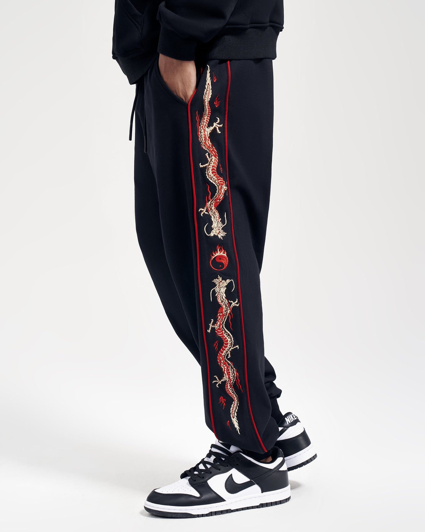 Dragon Embroidery Joggers