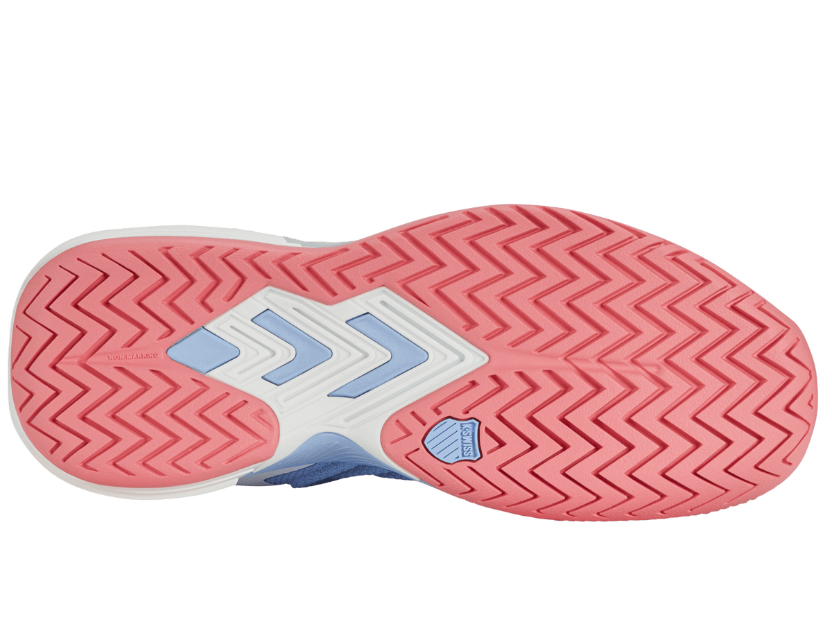 K-Swiss Women's Ultrashot 3 Court Shoes – Bright White/Open Air/Strawberry Ice