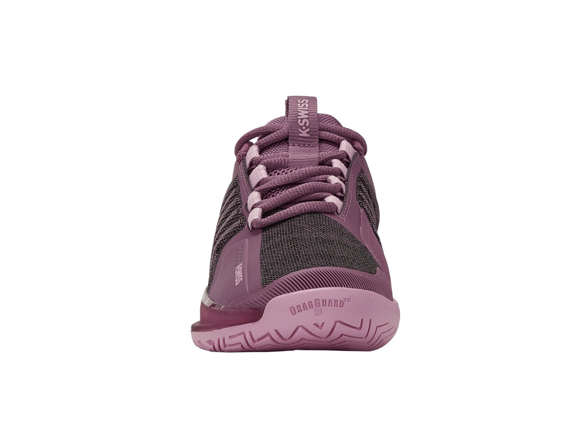 K-Swiss Women's Ultrashot 3 Court Shoes – Grape Nectar/Cameo Pink