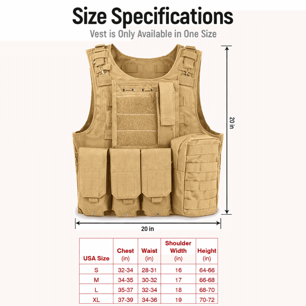 Tactical Military Tactical Plate Carrier Vest