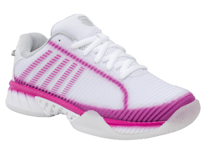 K-Swiss Women's Hypercourt Express 2 Lucky in Love Court Shoes – White/Mulberry/Silver