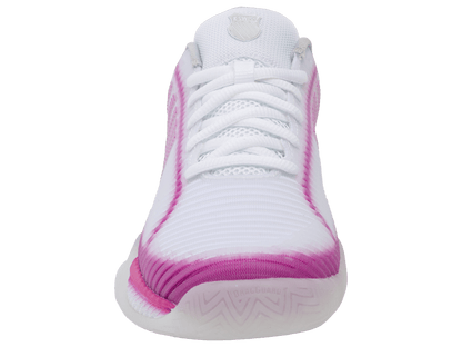 K-Swiss Women's Hypercourt Express 2 Lucky in Love Court Shoes – White/Mulberry/Silver