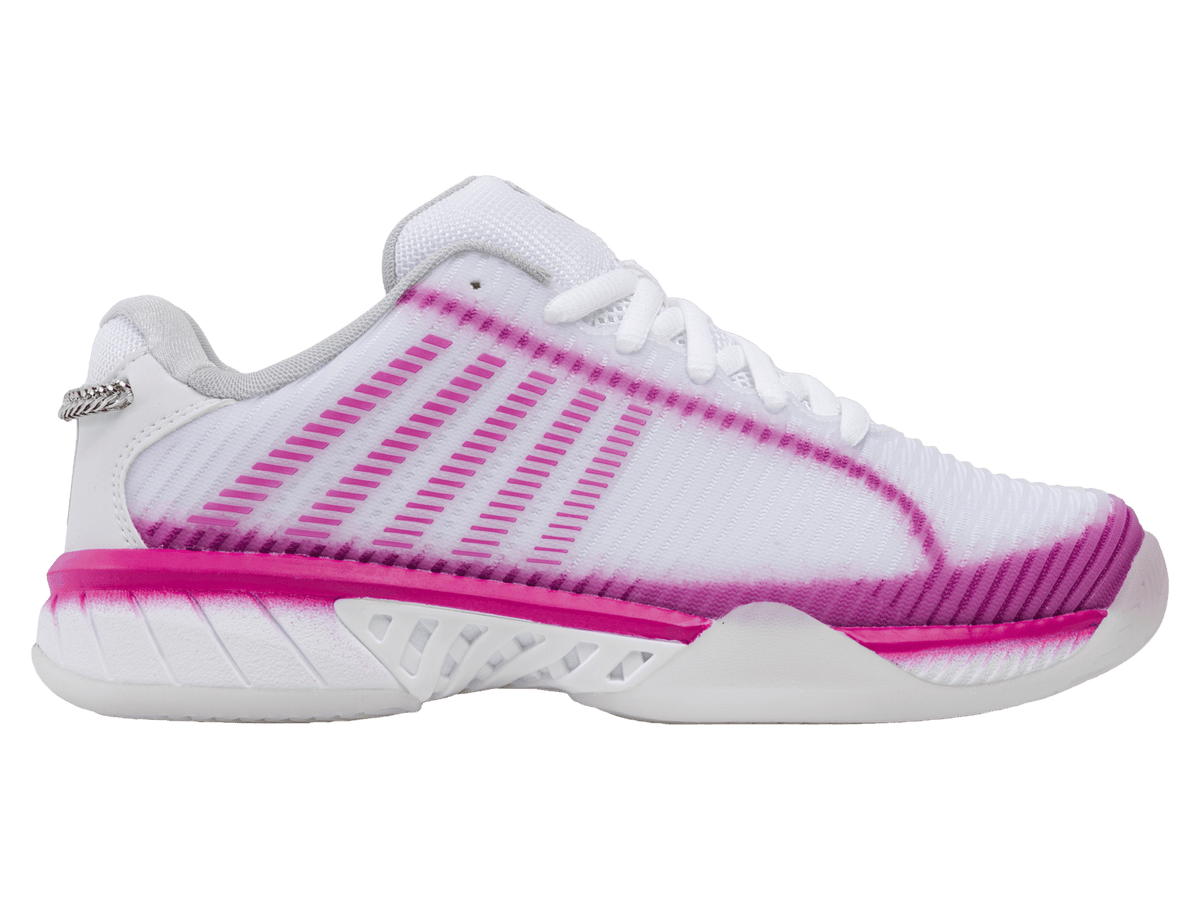 K-Swiss Women's Hypercourt Express 2 Lucky in Love Court Shoes – White/Mulberry/Silver