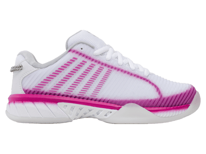 K-Swiss Women's Hypercourt Express 2 Lucky in Love Court Shoes – White/Mulberry/Silver