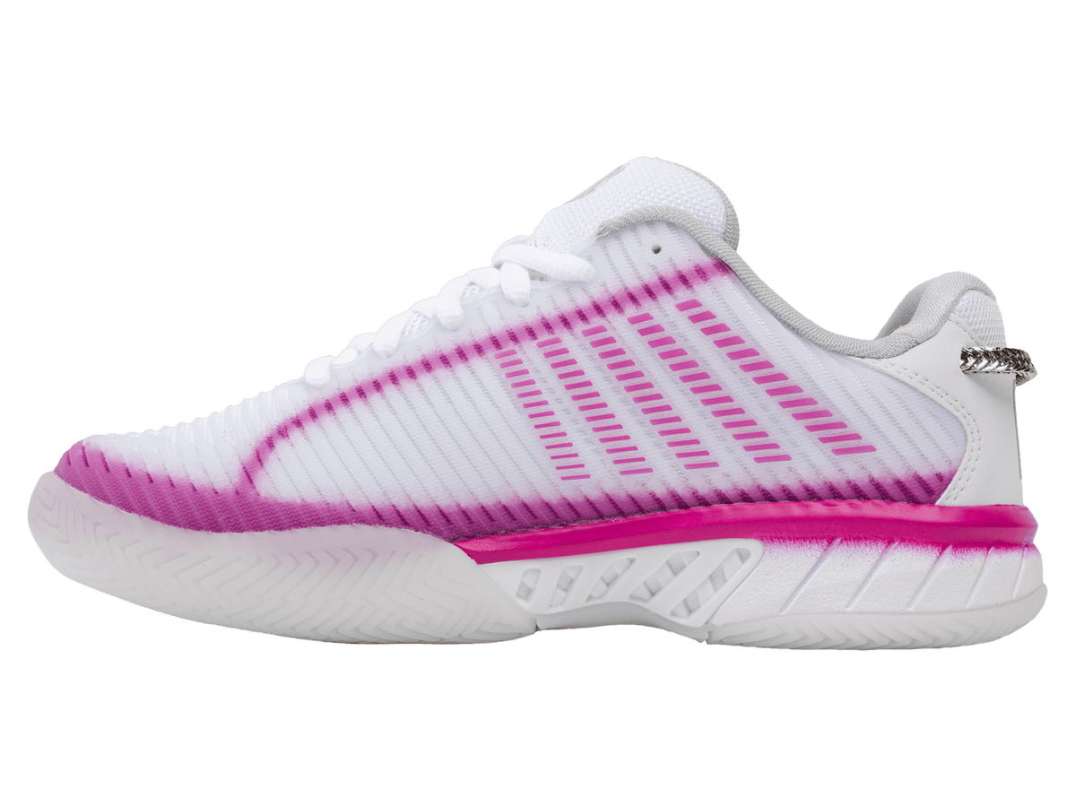 K-Swiss Women's Hypercourt Express 2 Lucky in Love Court Shoes – White/Mulberry/Silver