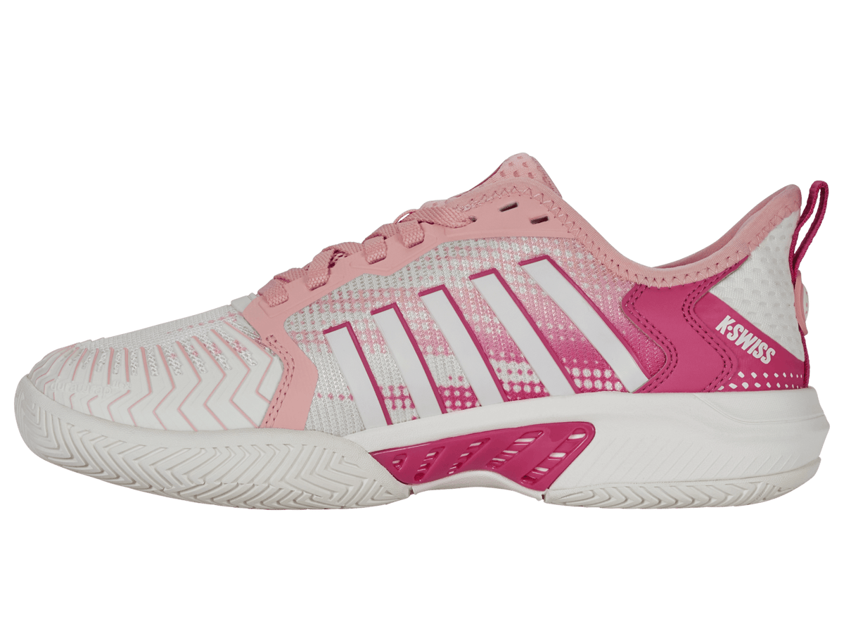K-Swiss Women's Pickleball Supreme Shoes – Cloud Dancer/Raspberry Sorbet