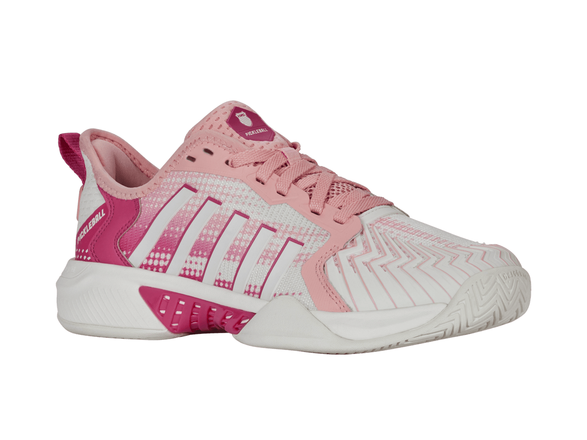 K-Swiss Women's Pickleball Supreme Shoes – Cloud Dancer/Raspberry Sorbet