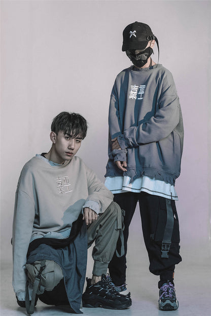 Industrial Ripped Crewneck