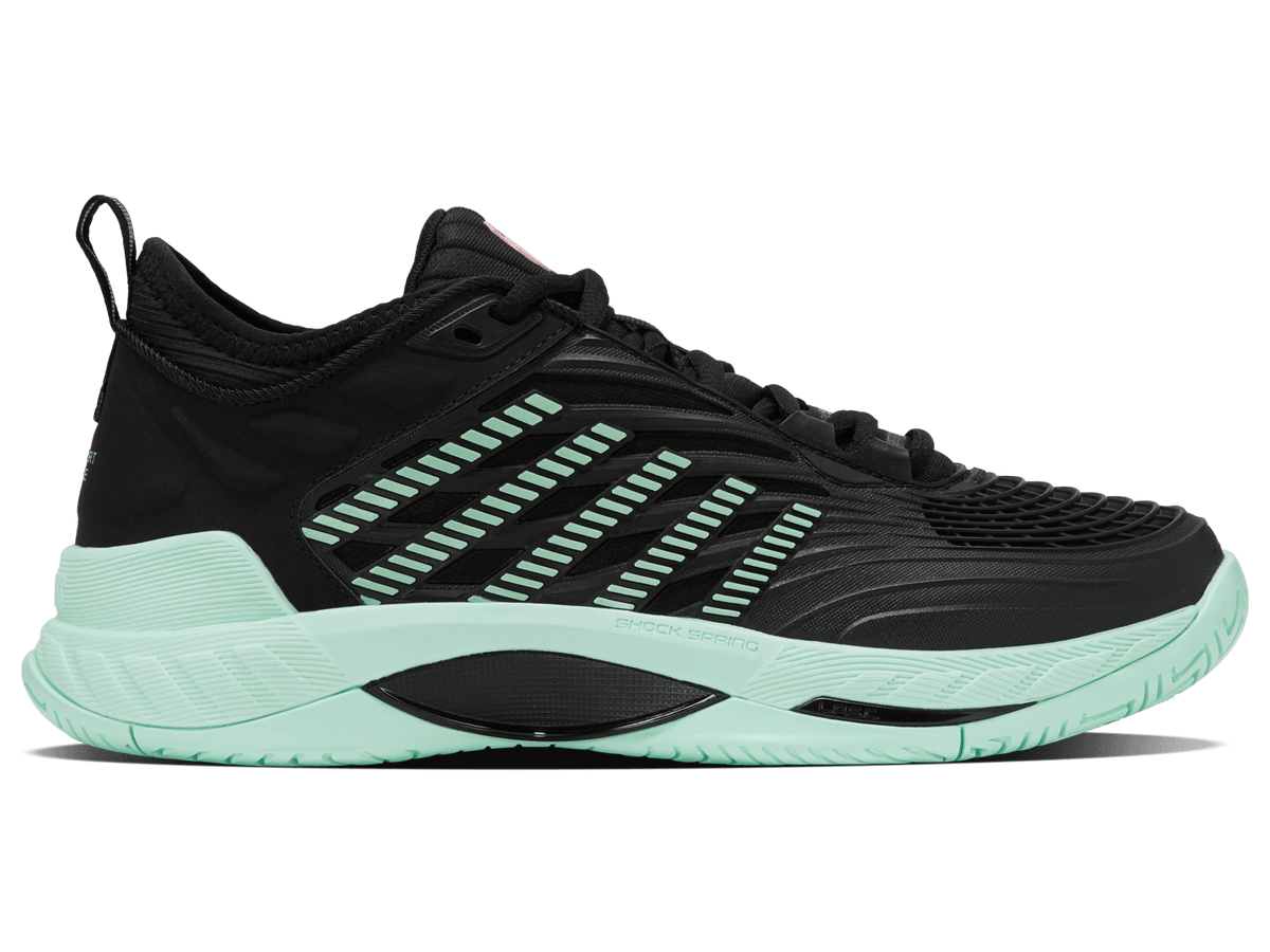 K-Swiss Women's Hypercourt Supreme 2 Court Shoes – Black/Neon Mint