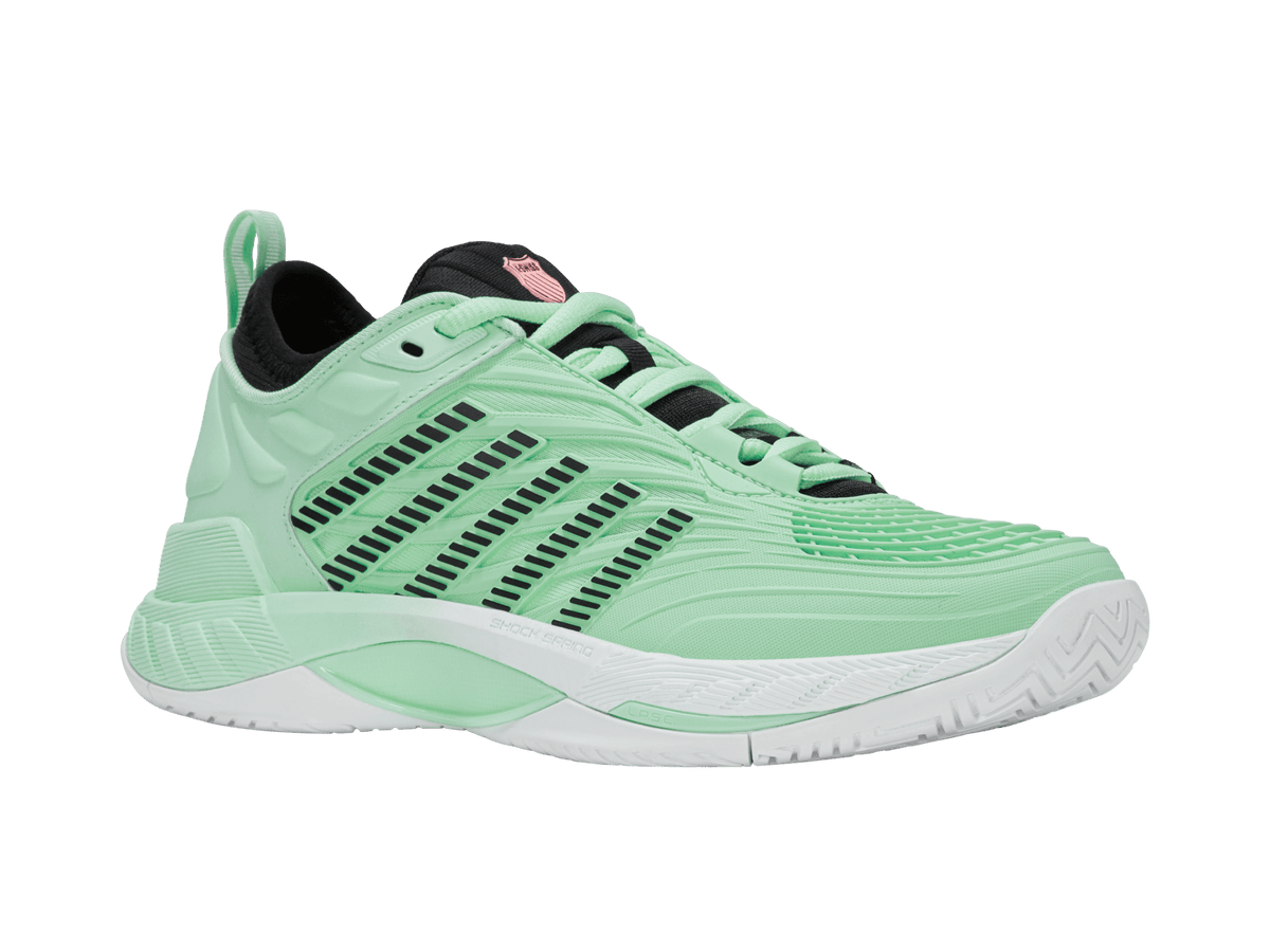 K-Swiss Women's Hypercourt Supreme 2 Court Shoes – Neon Mint/Black/White