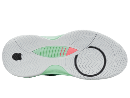 K-Swiss Women's Hypercourt Supreme 2 Court Shoes – Neon Mint/Black/White