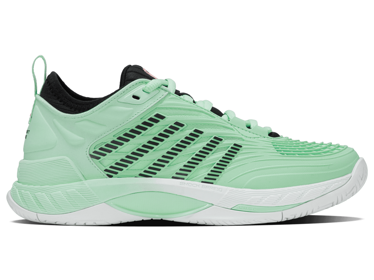 K-Swiss Women's Hypercourt Supreme 2 Court Shoes – Neon Mint/Black/White