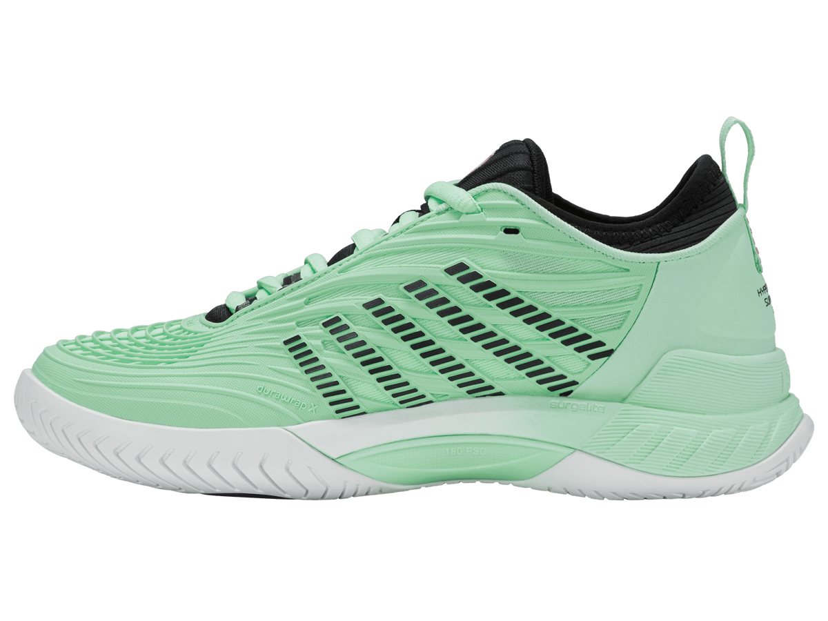 K-Swiss Women's Hypercourt Supreme 2 Court Shoes – Neon Mint/Black/White