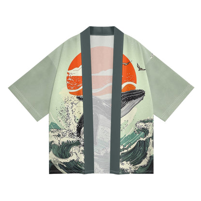 Green Whale Kimono