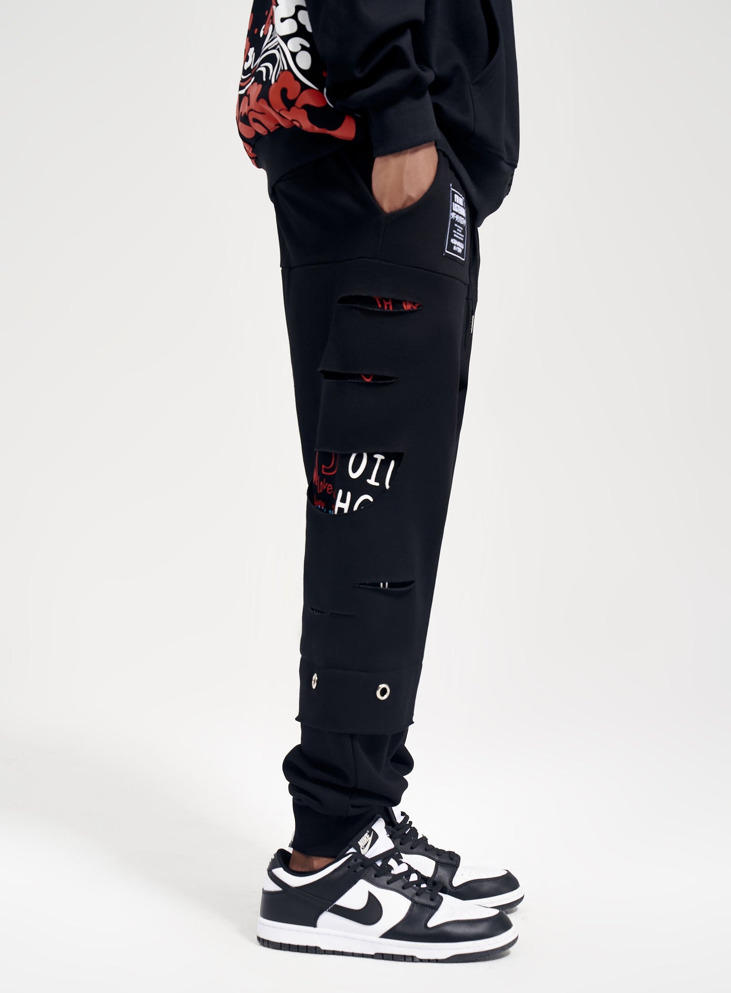 Slashed Sweatpants