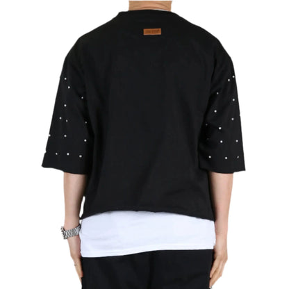 Proco SN/ Jersey 3/4 Sleeve Crop Top Tee