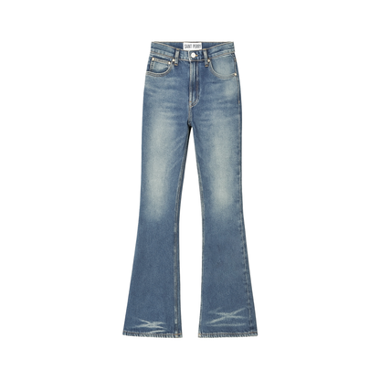 Angel Flare Denim Jeans  Mid-Rise Flared Fit