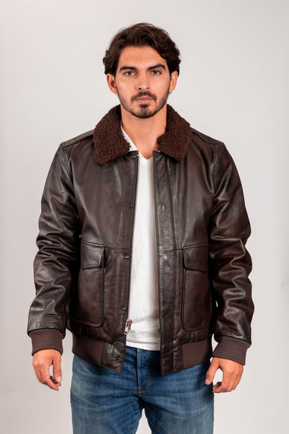 Bomber Leather Jacket