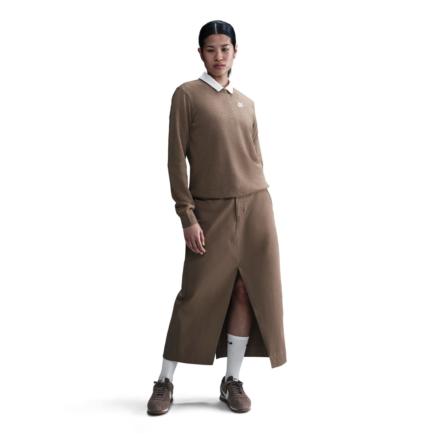 Sportswear Club Fleece Crewneck | Mink Brown