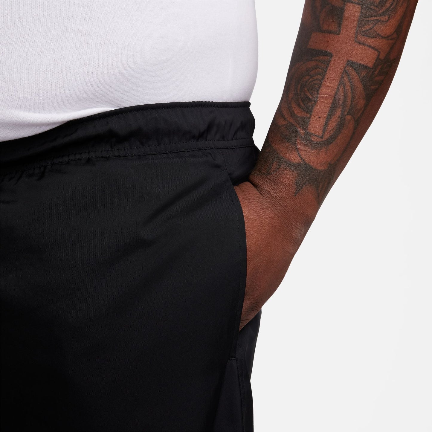 Mens Club Woven Shorts | Black/White