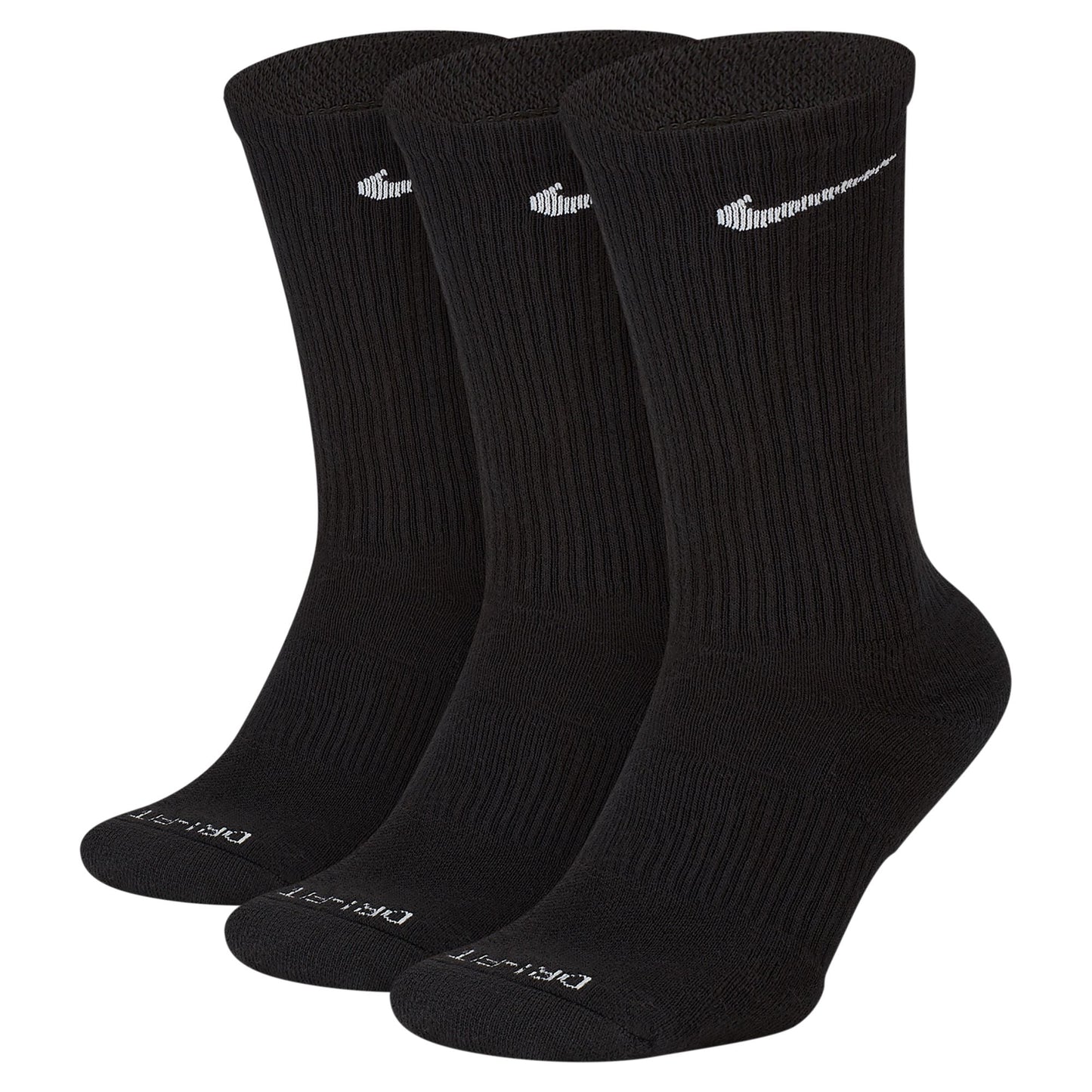 3-Pack Everyday Plus Cushioned Socks | Black