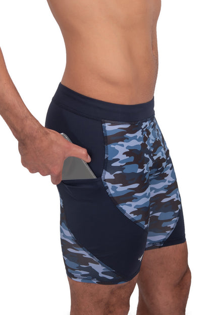 Blue Camo Shorts