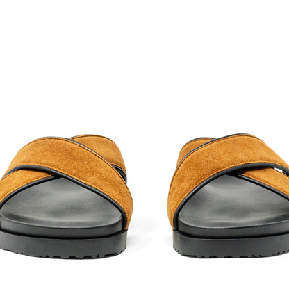 Men's Tan Amalfi Crossover Sandal