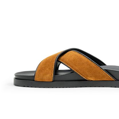 Men's Tan Amalfi Crossover Sandal