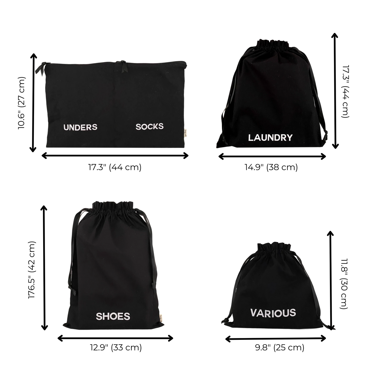BA Travel Set| 8pc Black