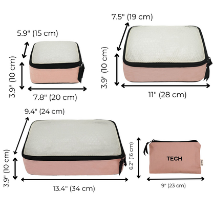 BA Travel Set | 8pc Pink/Blush