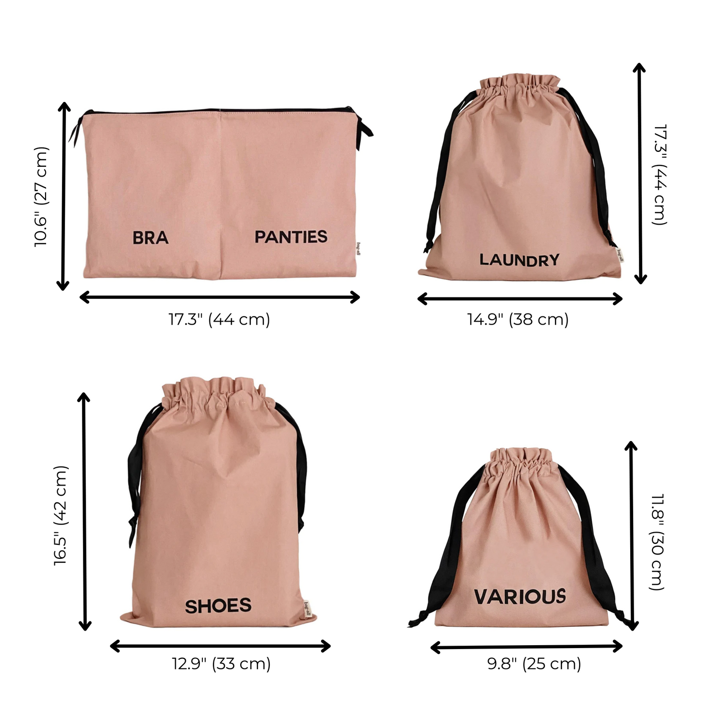 BA Travel Set | 8pc Pink/Blush