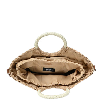 Mari Straw Satchel