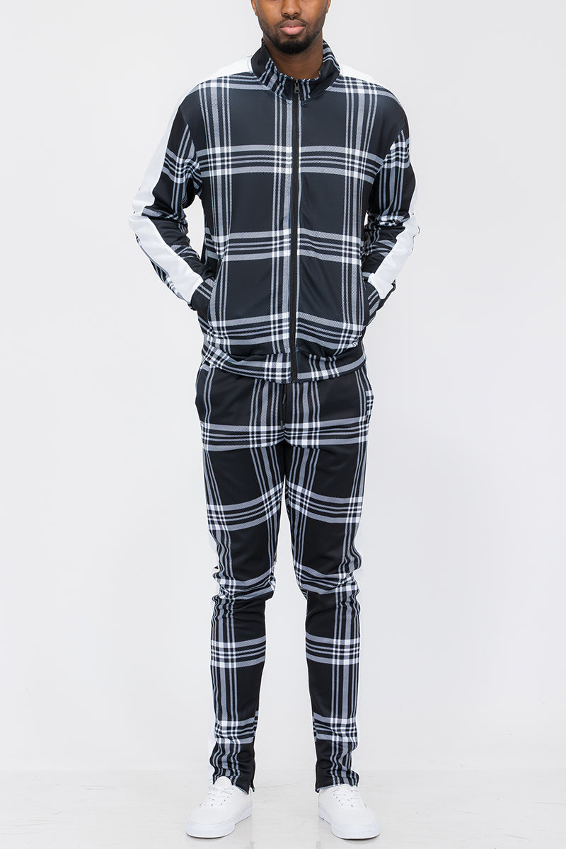 Plaid Out Track Set