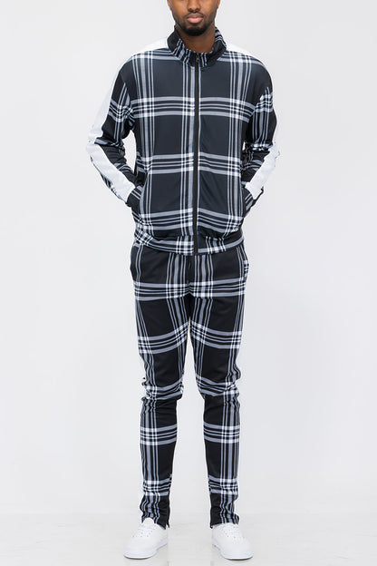 Plaid Out Track Set