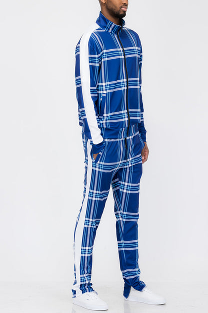 Plaid Out Track Set