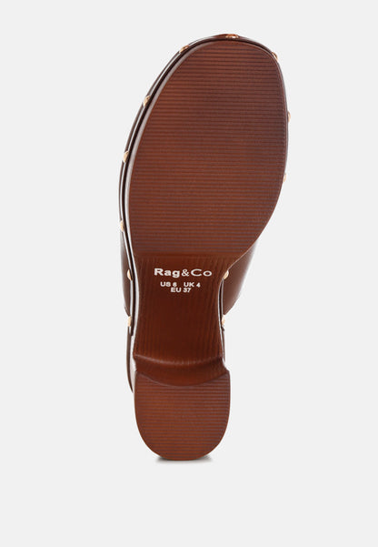 Benji Recycled Leather Clogs