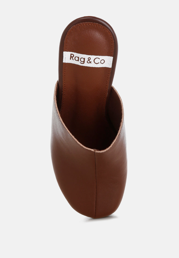 Benji Recycled Leather Clogs