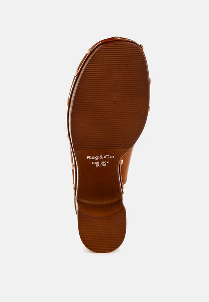 Benji Recycled Leather Clogs