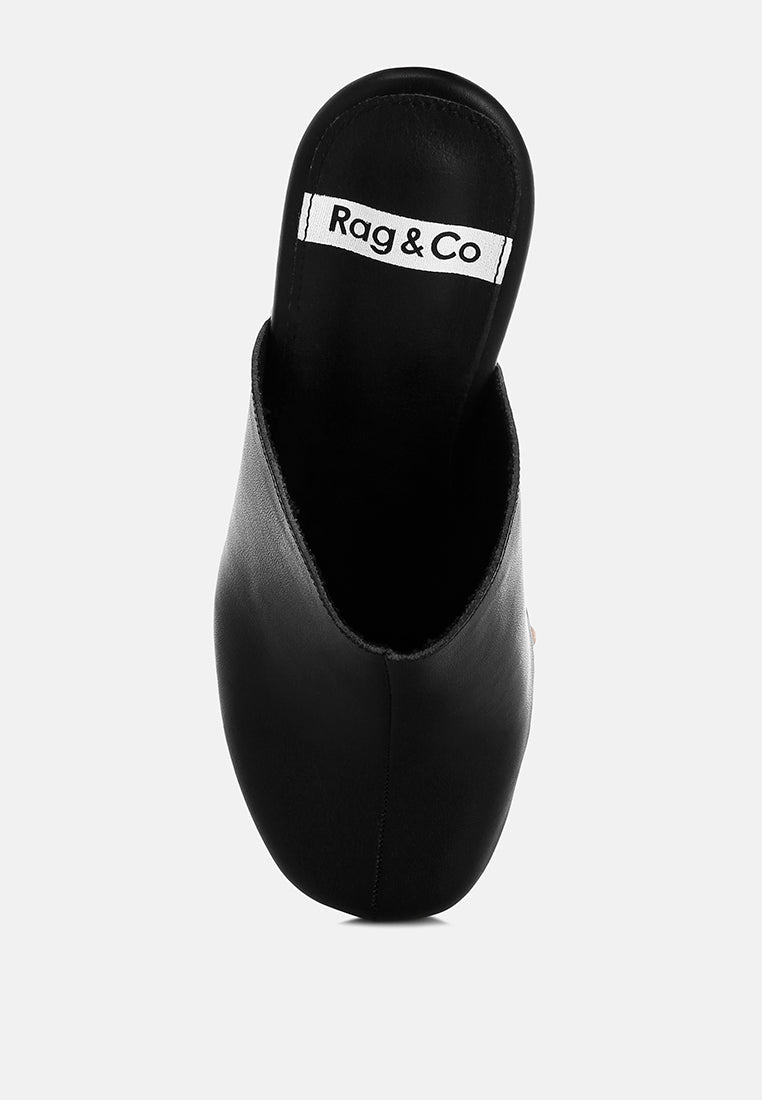 Benji Recycled Leather Clogs