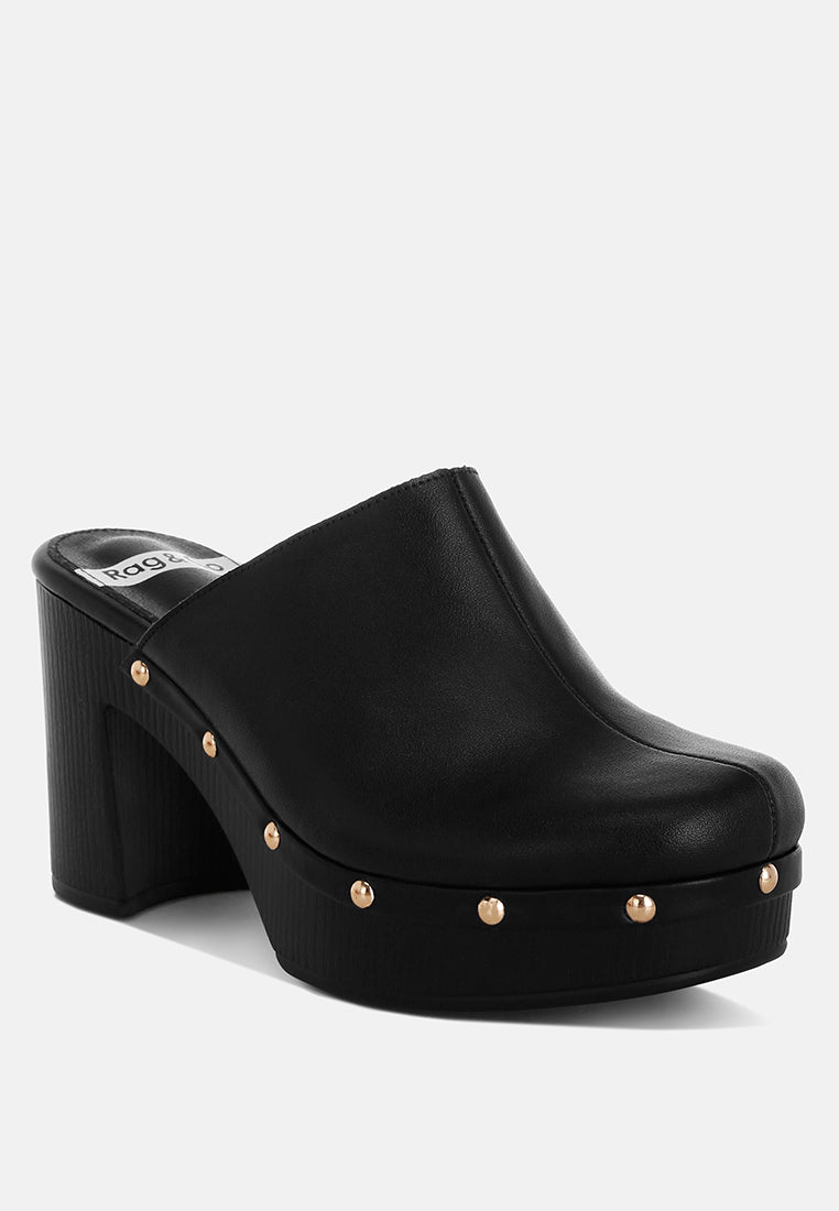 Benji Recycled Leather Clogs